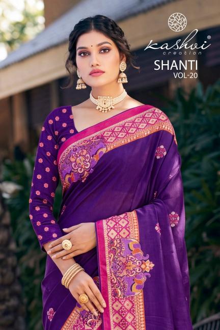 Kashvi shanti vol-20 saree wholesale market